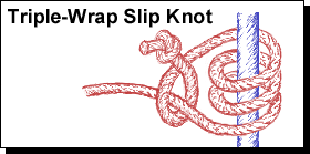 Diagram 9: Triple-Wrap Slip Knot